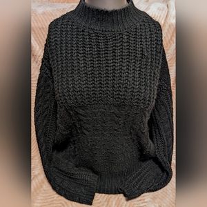 💚 3 for $25 Time and Tru Size Small Mock Turtleneck Cable Knit Sweater
